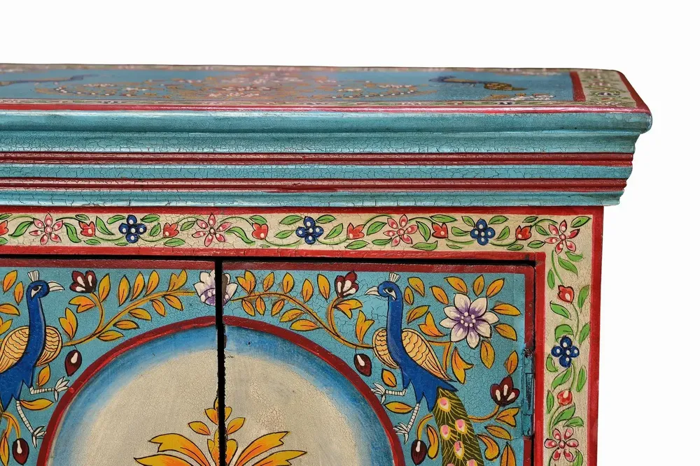 Night tables - Multicolored mango wood bedside table - GINER Y COLOMER