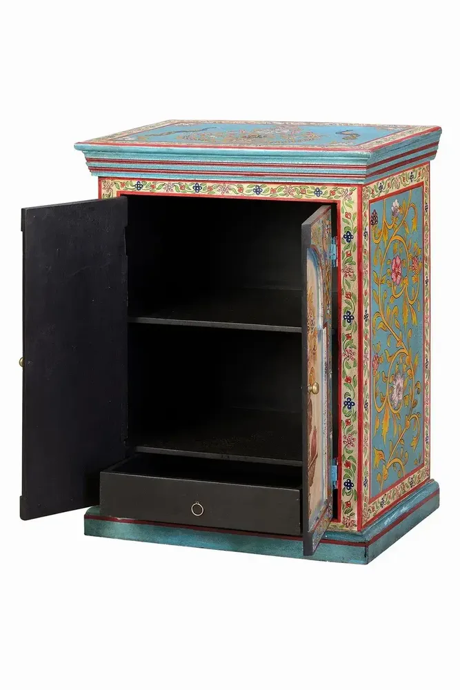 Night tables - Multicolored mango wood bedside table - GINER Y COLOMER
