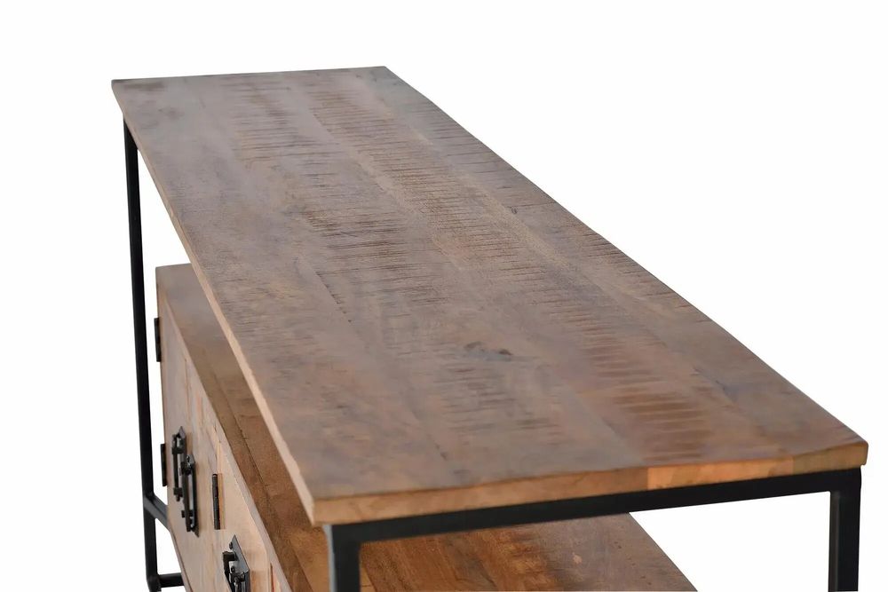 Sideboards - Mango wood and metal sideboard - GINER Y COLOMER