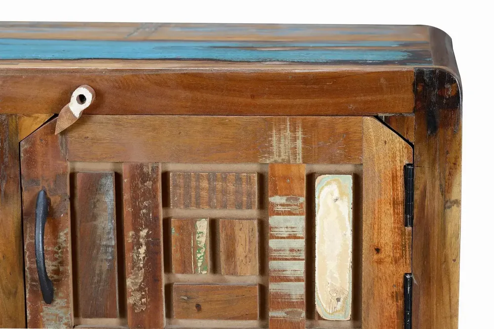 Meubles TV - Meuble TV exclusif en bois recyclé multicolore - GINER Y COLOMER