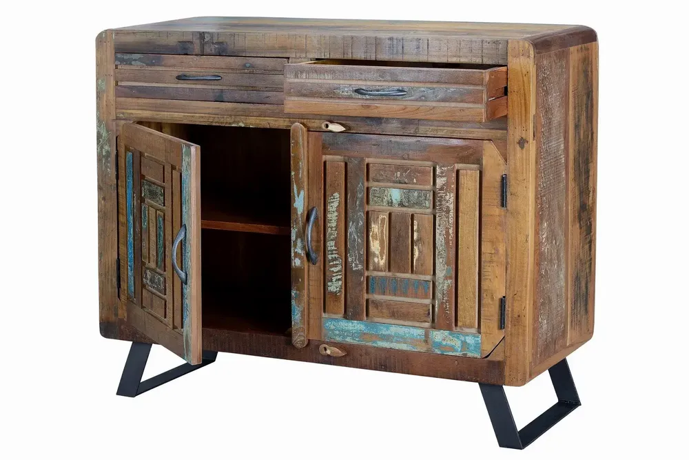 Chests of drawers - Exclusive chest of drawers in multicolored recycled wood - GINER Y COLOMER