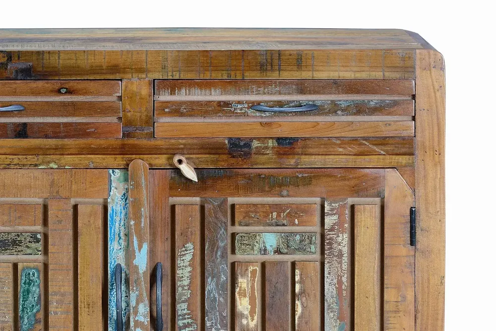 Chests of drawers - Exclusive chest of drawers in multicolored recycled wood - GINER Y COLOMER