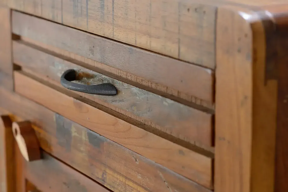 Chests of drawers - Exclusive chest of drawers in multicolored recycled wood - GINER Y COLOMER