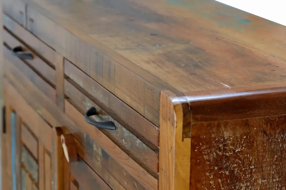 Chests of drawers - Exclusive chest of drawers in multicolored recycled wood - GINER Y COLOMER