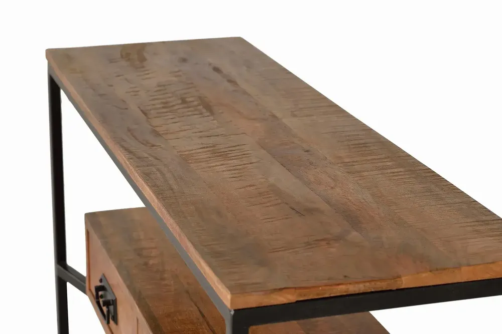 Console table - Mango wood and metal console - GINER Y COLOMER