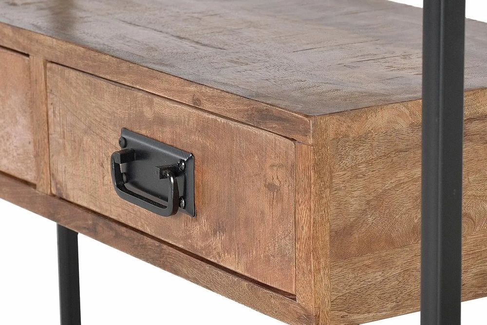 Console table - Mango wood and metal console - GINER Y COLOMER