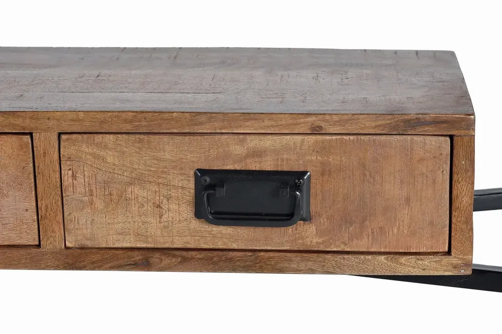 Console table - Mango wood and metal console - GINER Y COLOMER
