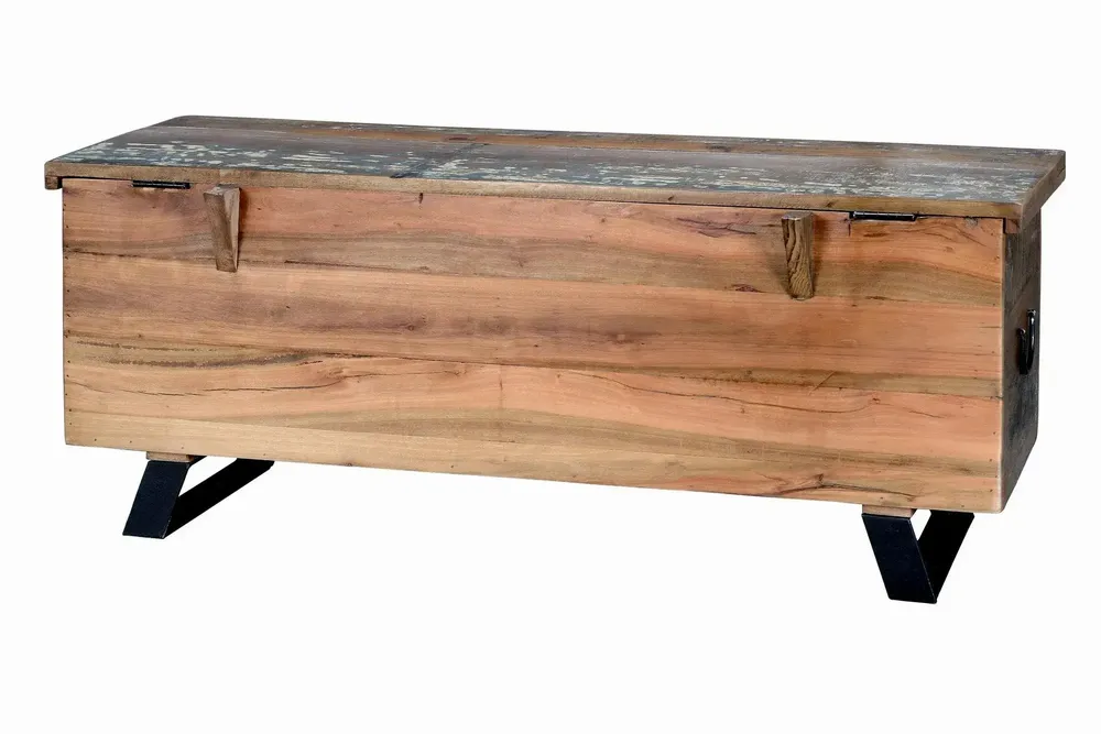 Boîtes de rangement - Malle exclusive en bois recyclé multicolore - GINER Y COLOMER