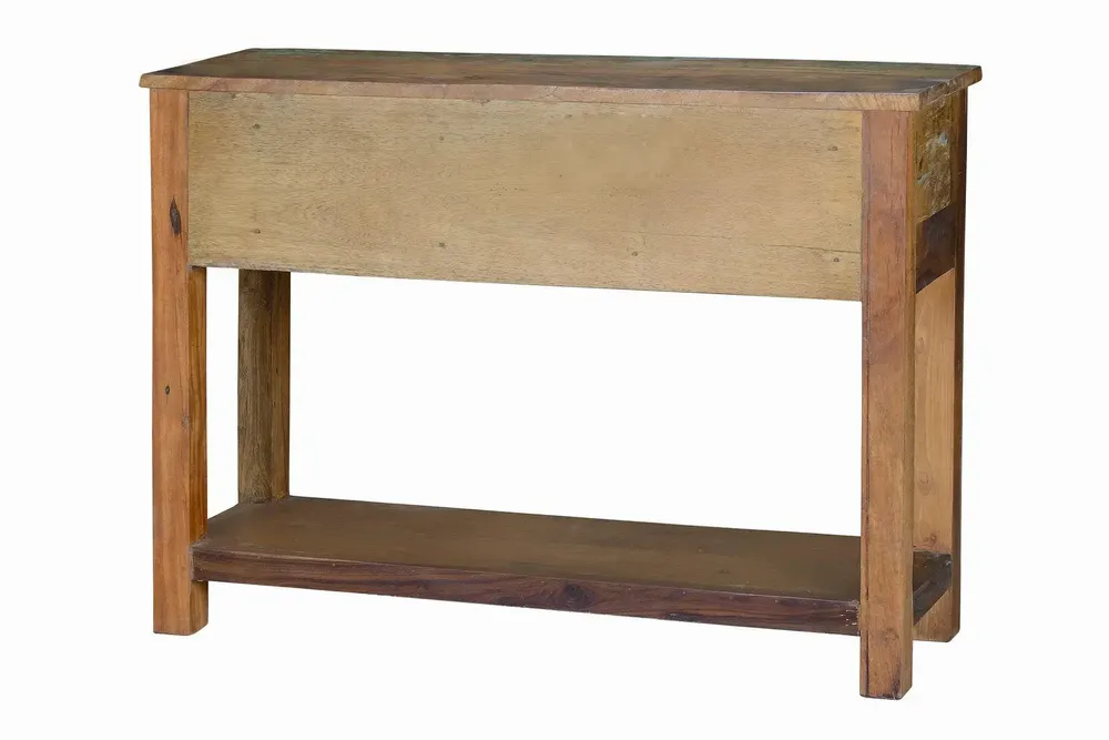 Console table - Exclusive console in multicolored recycled wood - GINER Y COLOMER