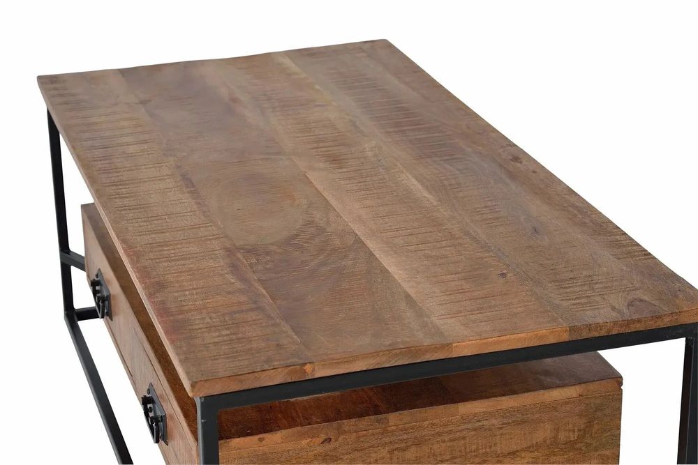 Tables basses - Table basse en bois de manguier et métal - GINER Y COLOMER