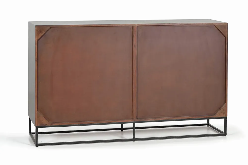 Sideboards - Sideboard in mango wood and metal legs - GINER Y COLOMER