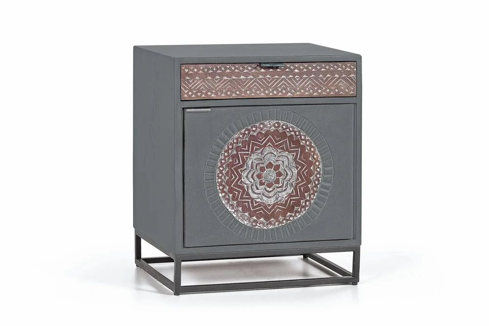 Coffee tables - Mango wood coffee table and metal legs - GINER Y COLOMER