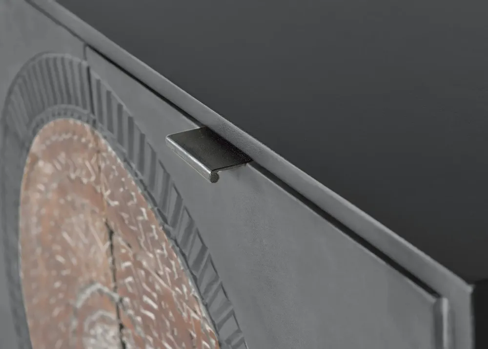 Chests of drawers - Mango wood chest of drawers and gray and brown metal legs - GINER Y COLOMER