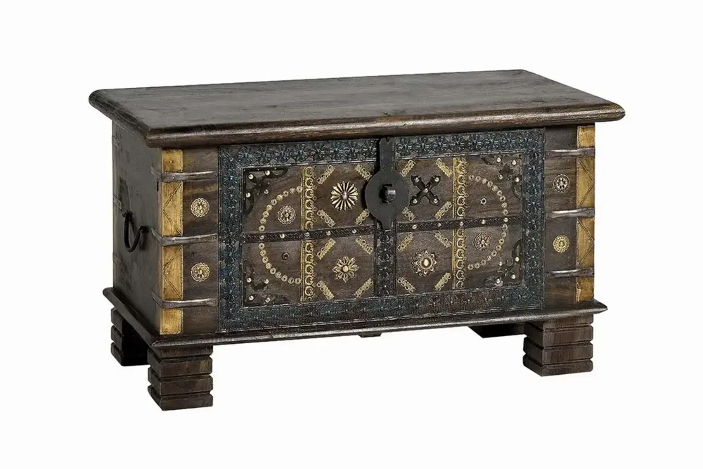 Boîtes de rangement - Coffre en bois de manguier marron foncé - GINER Y COLOMER