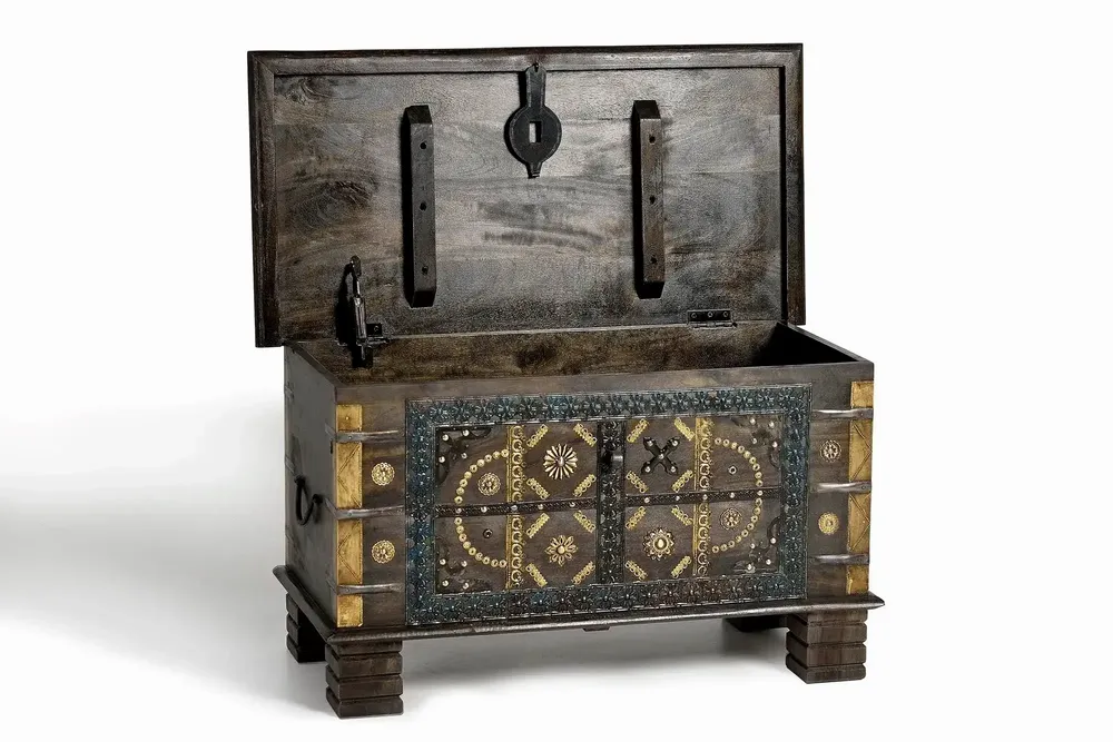 Boîtes de rangement - Coffre en bois de manguier marron foncé - GINER Y COLOMER