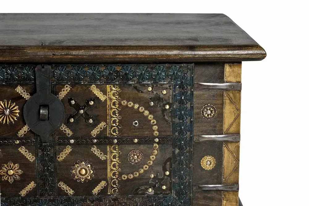Boîtes de rangement - Coffre en bois de manguier marron foncé - GINER Y COLOMER