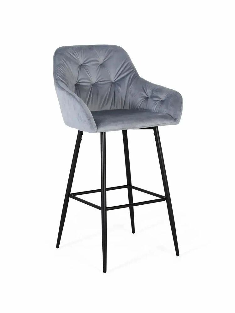Stools - Set of two stools covered in velvet and metal structure - GINER Y COLOMER