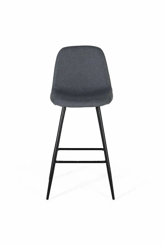 Tabourets - Ensemble de quatre tabourets recouverts de tissu gris - GINER Y COLOMER