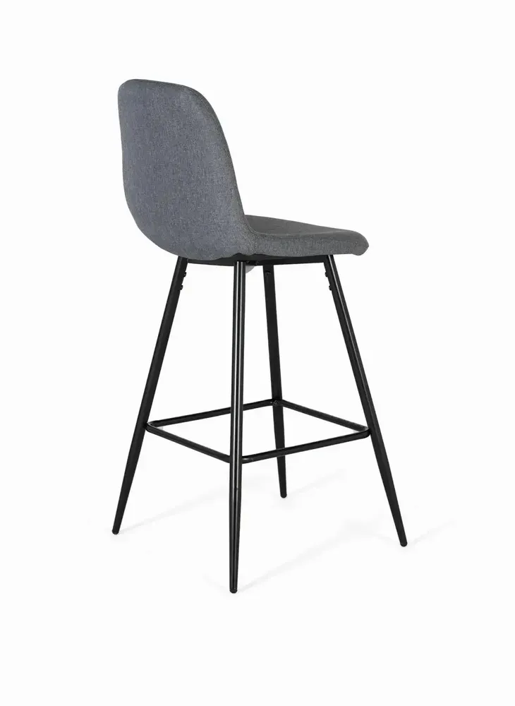 Stools - Set of four stools covered in gray fabric - GINER Y COLOMER