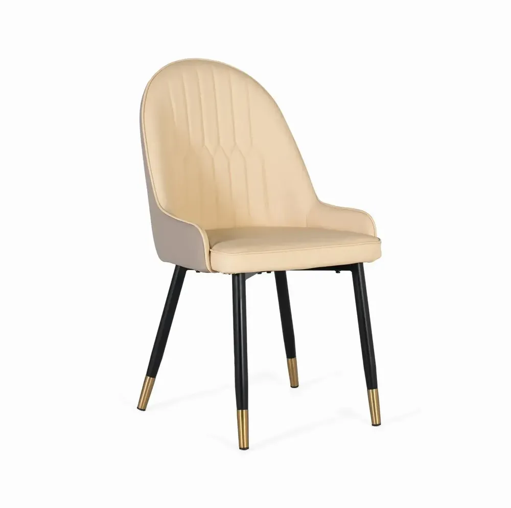 Chaises - Ensemble de 4 chaises recouvertes de velours et structure en acier - GINER Y COLOMER