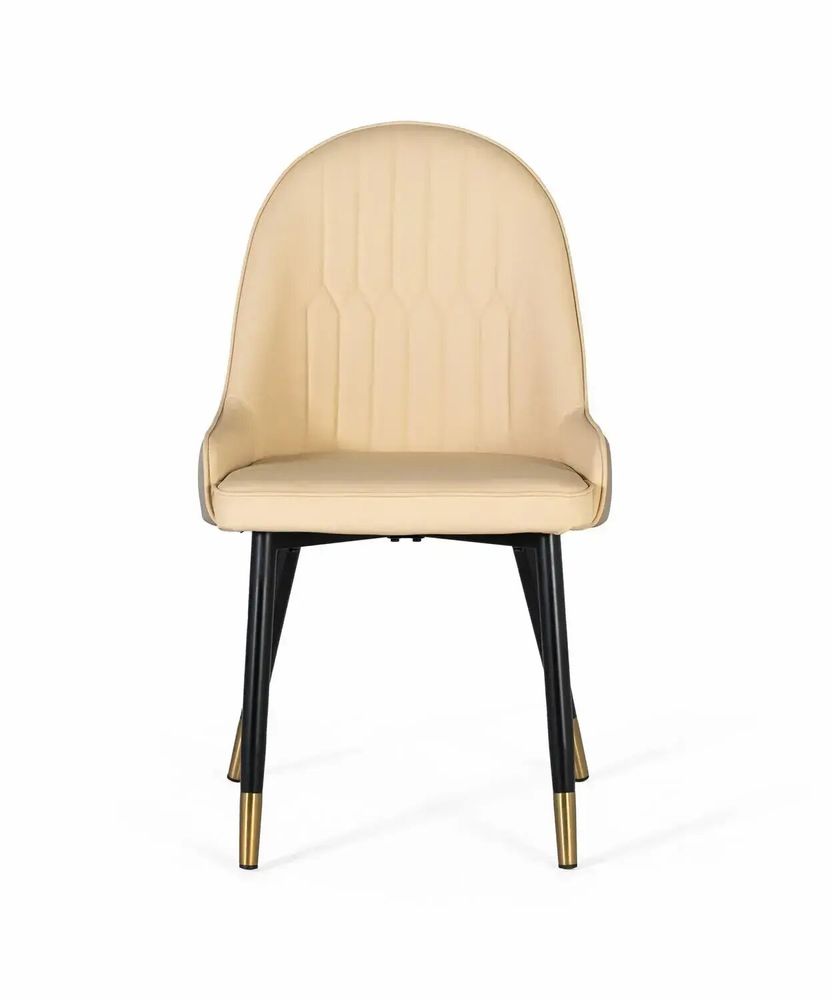 Chaises - Ensemble de 4 chaises recouvertes de velours et structure en acier - GINER Y COLOMER