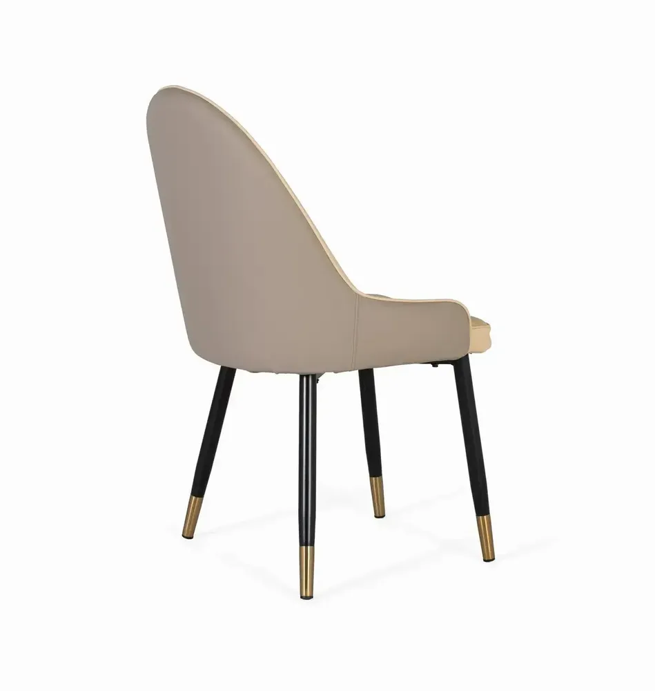 Chaises - Ensemble de 4 chaises recouvertes de velours et structure en acier - GINER Y COLOMER