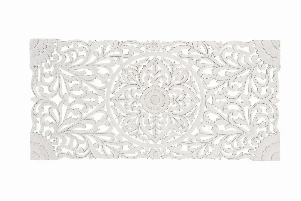 Lits - Tête de lit antique blanche sculptée à la main - GINER Y COLOMER