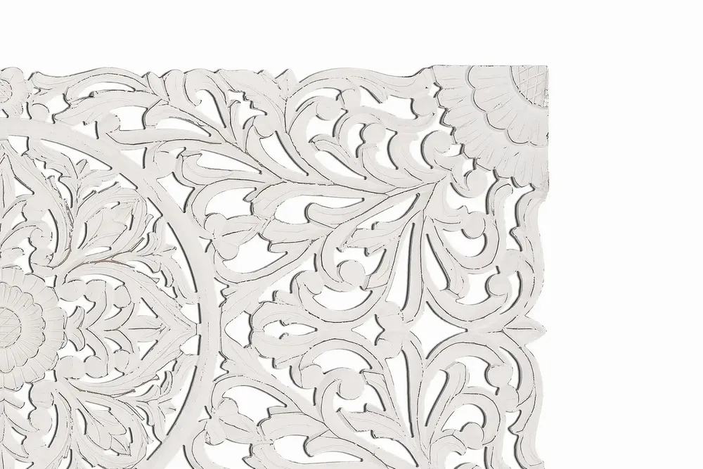 Lits - Tête de lit antique blanche sculptée à la main - GINER Y COLOMER