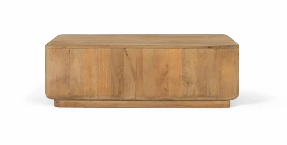 Tables basses - Table basse en bois de manguier aux coins arrondis - GINER Y COLOMER