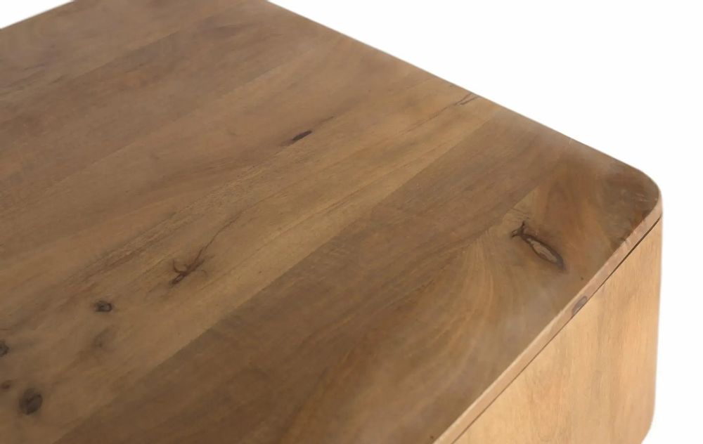 Tables basses - Table basse en bois de manguier aux coins arrondis - GINER Y COLOMER
