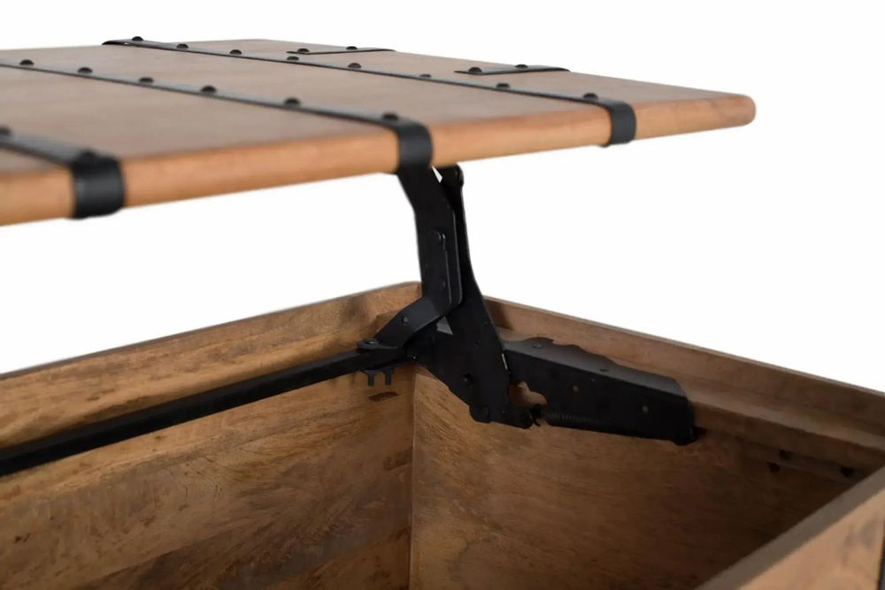 Coffee tables - Solid Mango Wood Trunk Table with Natural Finish - GINER Y COLOMER