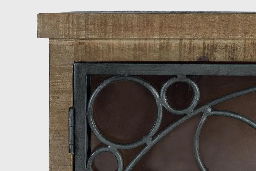Sideboards - Sideboard in mango wood and black metal - GINER Y COLOMER