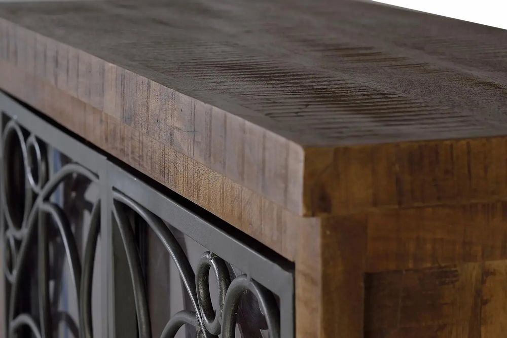 Buffets - Vitrine en bois manguier marron vieilli - GINER Y COLOMER