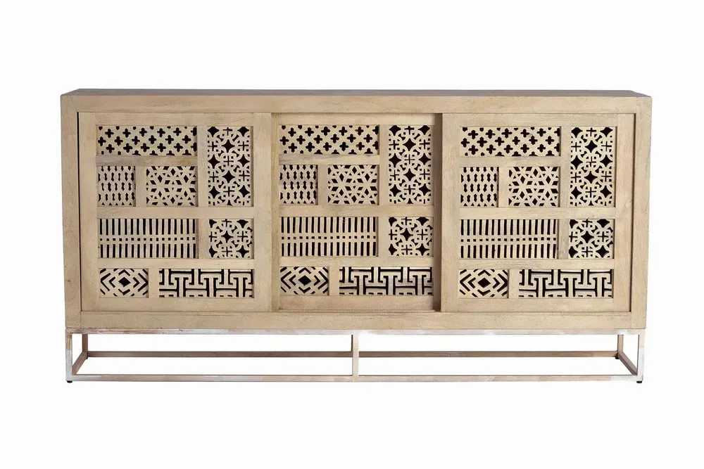 Buffets - Buffet en bois manguier et métal - GINER Y COLOMER