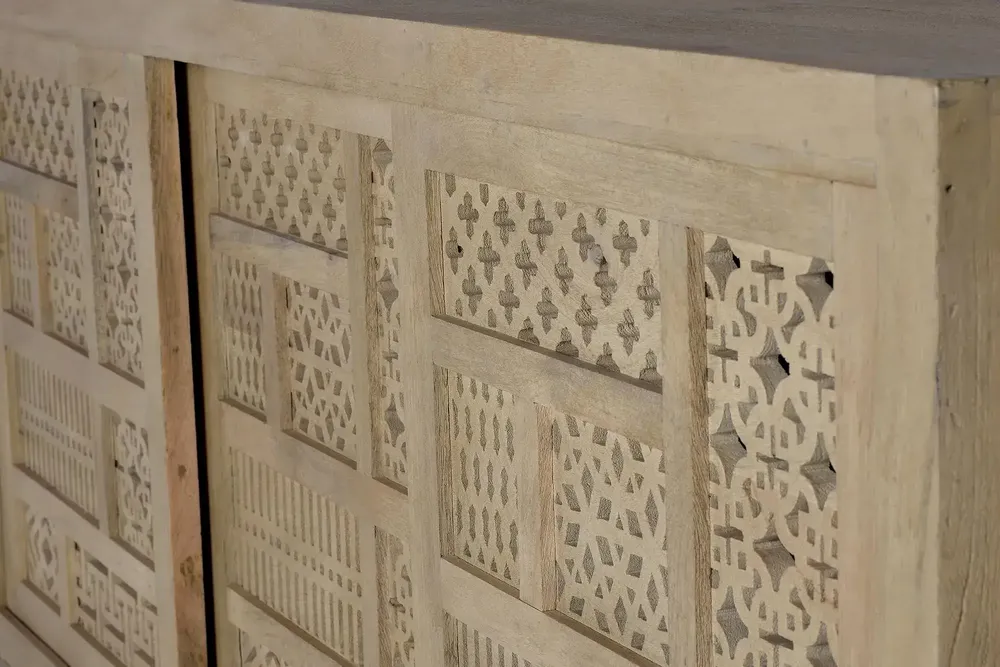Buffets - Buffet en bois manguier et métal - GINER Y COLOMER