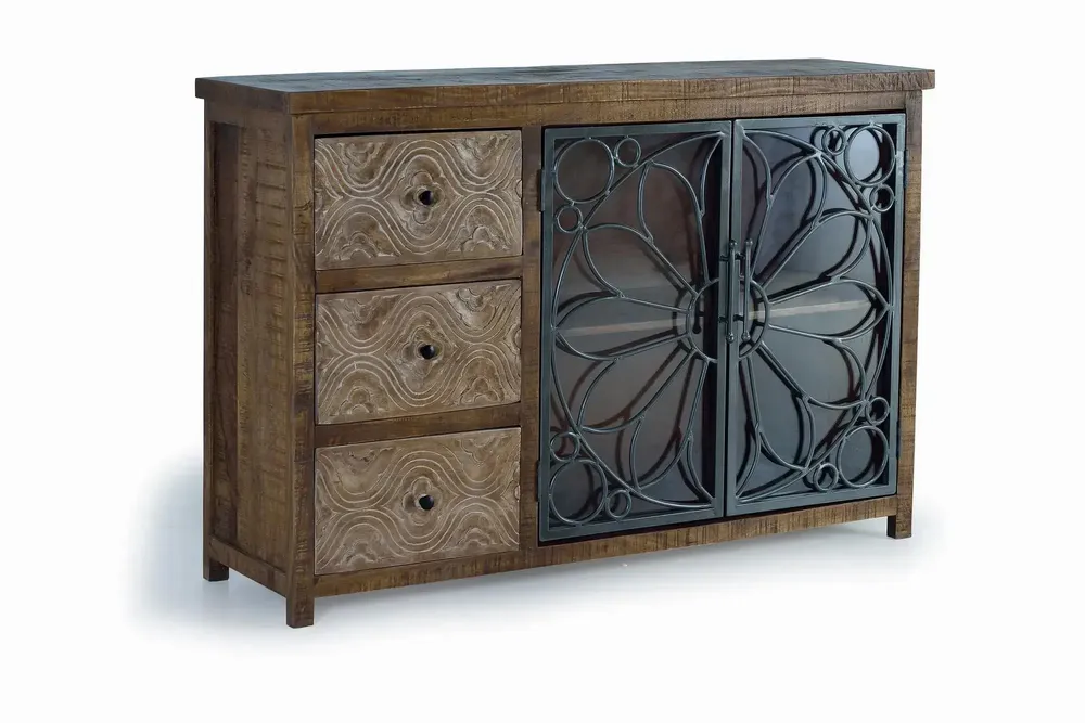 Buffets - Buffet en bois manguier marron vieilli - GINER Y COLOMER