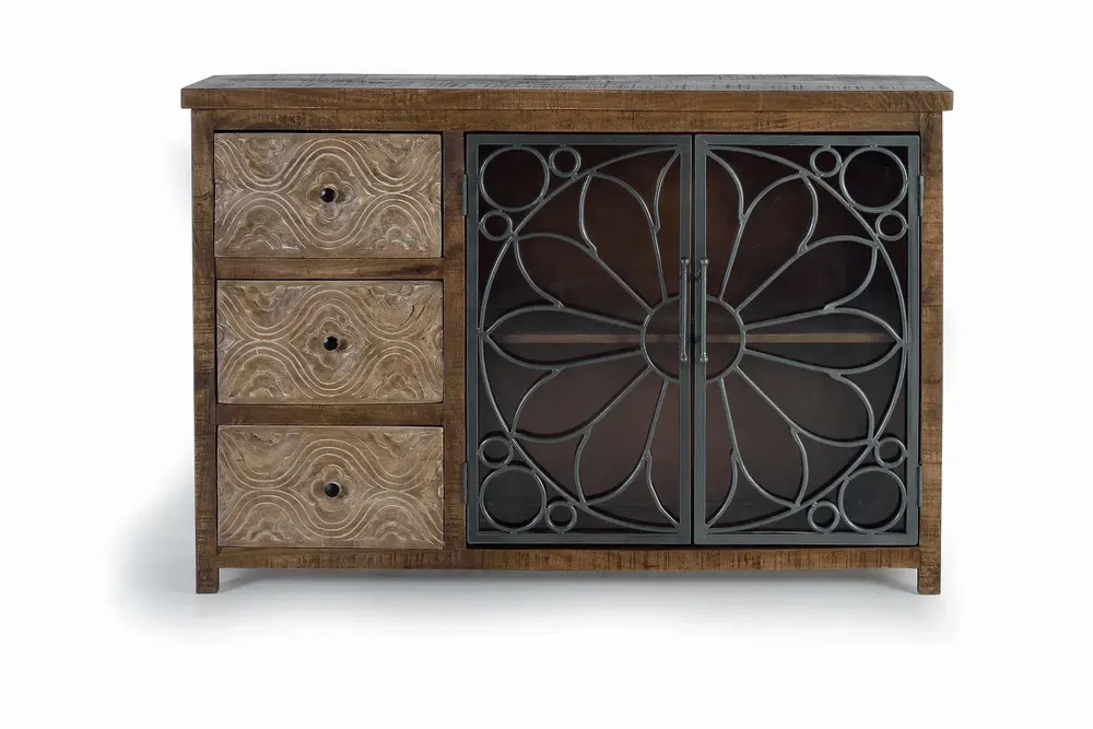 Buffets - Buffet en bois manguier marron vieilli - GINER Y COLOMER