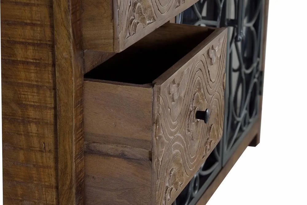 Sideboards - Aged brown mango wood sideboard - GINER Y COLOMER