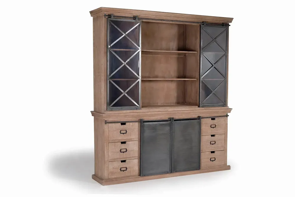 Armoires - Armoire de style industriel en bois de manguier - GINER Y COLOMER