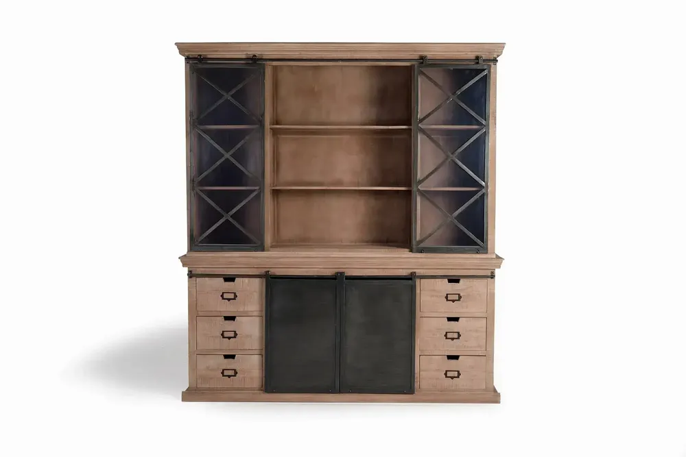 Armoires - Armoire de style industriel en bois de manguier - GINER Y COLOMER
