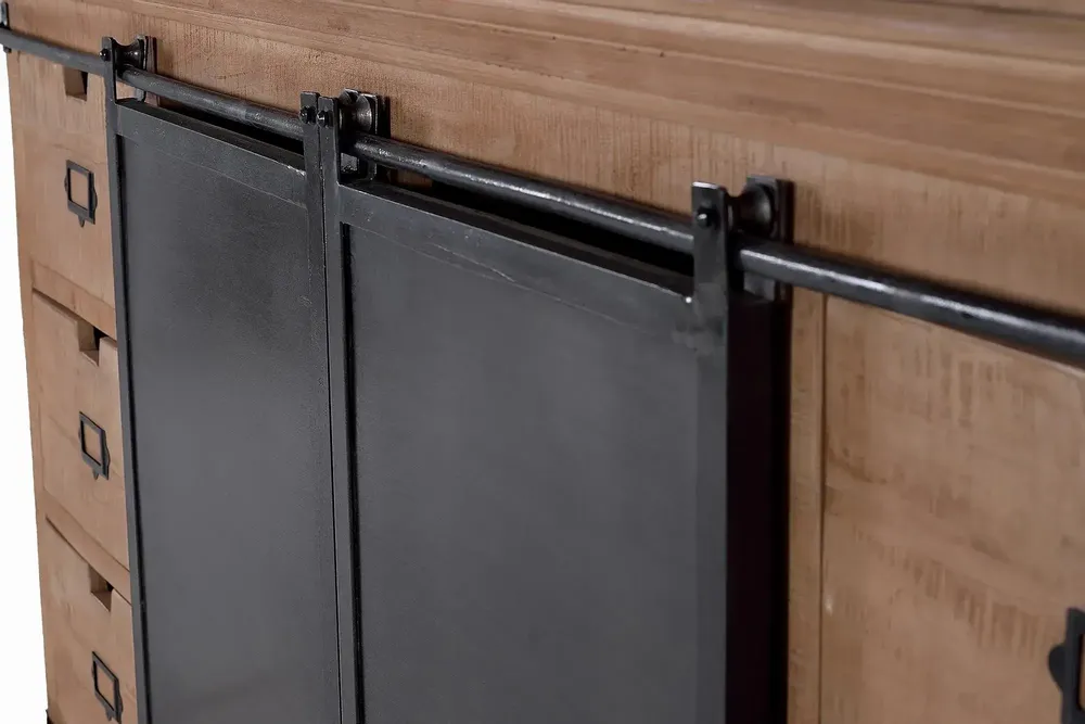 Armoires - Armoire de style industriel en bois de manguier - GINER Y COLOMER