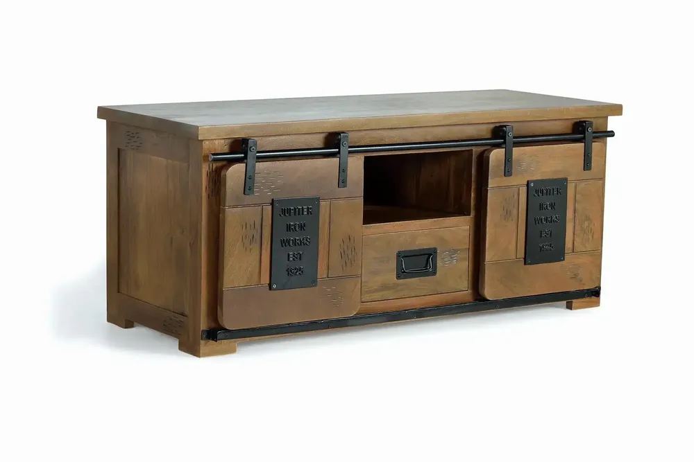 TV stands - TV cabinet in mango wood and metal - GINER Y COLOMER
