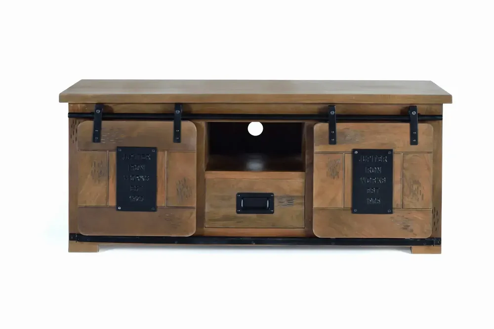TV stands - TV cabinet in mango wood and metal - GINER Y COLOMER