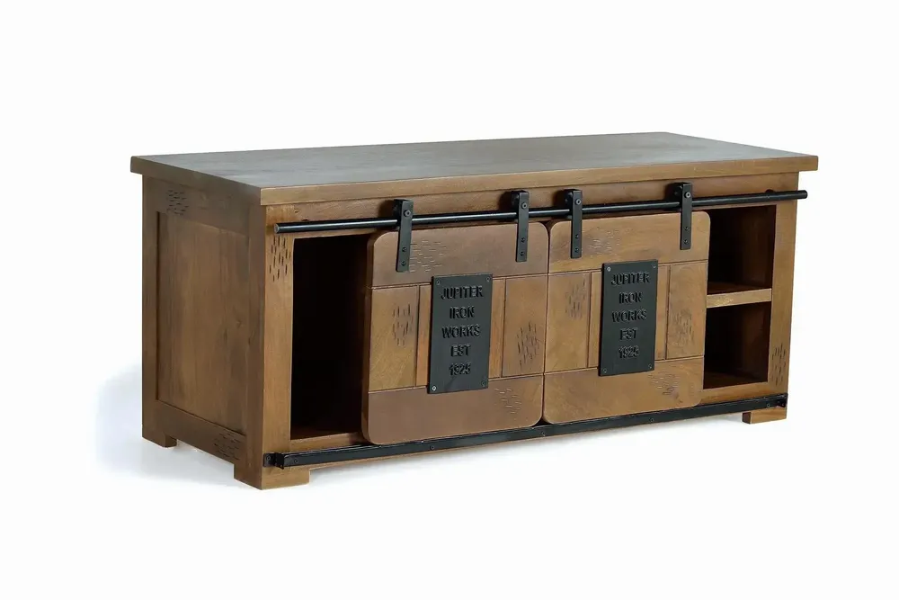 TV stands - TV cabinet in mango wood and metal - GINER Y COLOMER