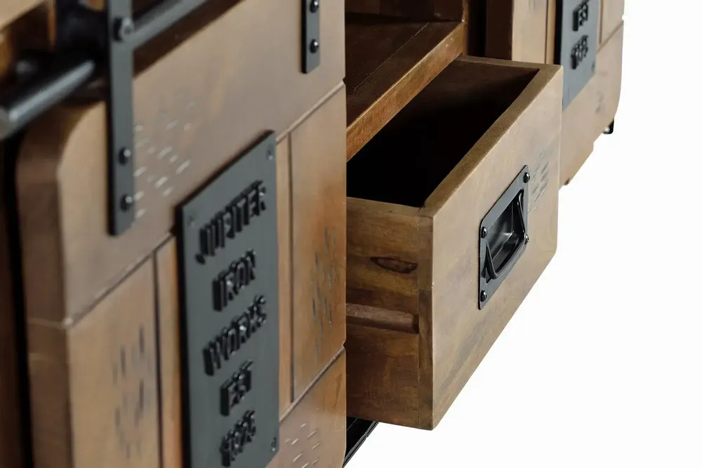 TV stands - TV cabinet in mango wood and metal - GINER Y COLOMER