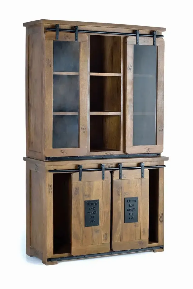 Buffets - Vaisselier en bois manguier et métal - GINER Y COLOMER