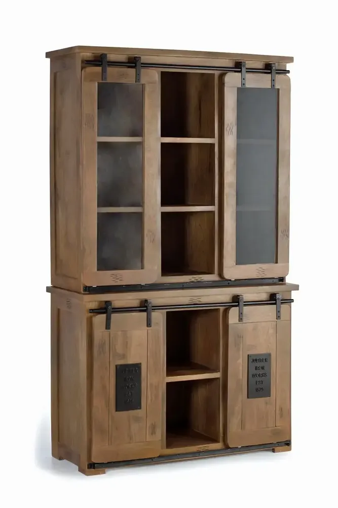 Buffets - Vaisselier en bois manguier et métal - GINER Y COLOMER