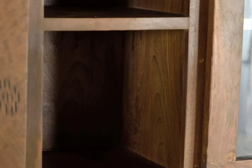 Buffets - Vaisselier en bois manguier et métal - GINER Y COLOMER