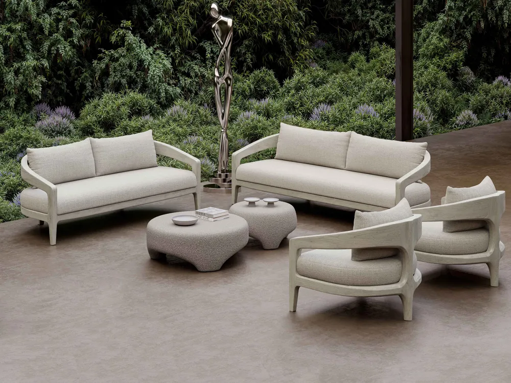 Tables de jardin - Table basse Whale-ash taille M - SNOC