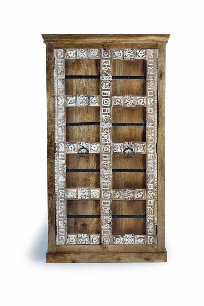 Armoires - Armoire 2 portes en manguier avec étagères intérieures - GINER Y COLOMER